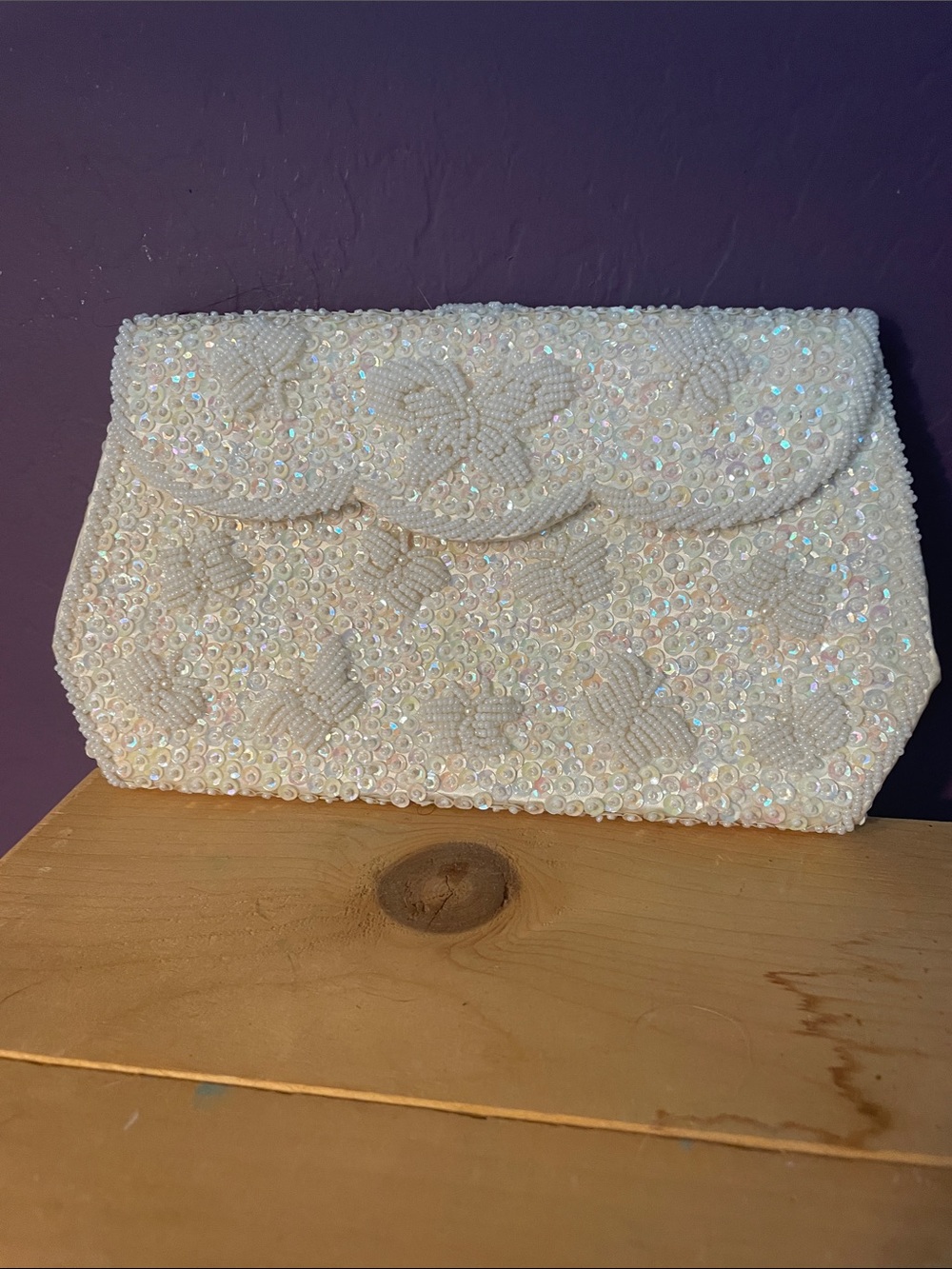 VTG WALBORG BEADED CLUTCH